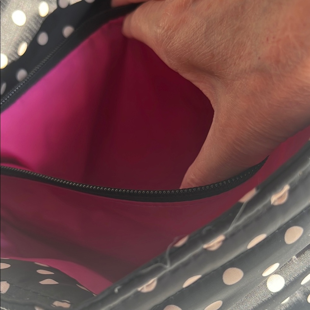 THINK ROYLN Black and White Polka Dot Shoulder Bag - Picture 14 of 16